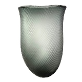 VASO EM VIDRO CINZA