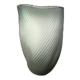 VASO EM VIDRO CINZA
