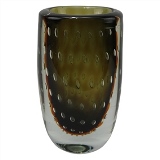 VASO DE VIDRO AMBAR