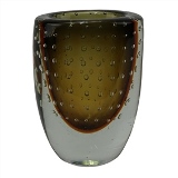 VASO DE VIDRO AMBAR