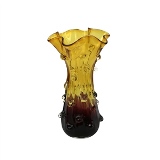 VASO DE VIDRO AMBAR