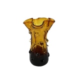 VASO DE VIDRO AMBAR