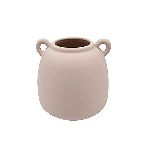 VASO DECORATIVO CERAMICA BEGE
