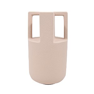 VASO DECORATIVO CERAMICA BEGE