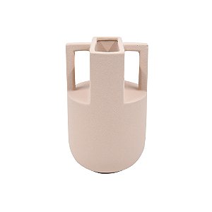 VASO DECORATIVO CERAMICA BEGE