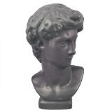 PECA DECORATIVA DE CERAMICA CINZA