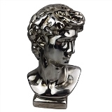 PECA DECORATIVA DE CERAMICA PRATEADA