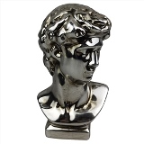 PECA DECORATIVA DE CERAMICA PRATEADA