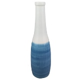 VASO DE CERAMICA AZUL E BRANCO