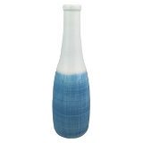 VASO DE CERAMICA AZUL E BRANCO