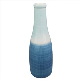 VASO DE CERAMICA AZUL E BRANCO