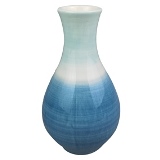 VASO DE CERAMICA AZUL E BRANCO