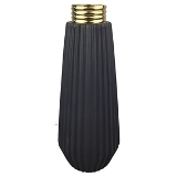 VASO DE CERAMICA PRETO E DOURADO