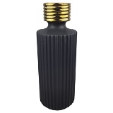 VASO DE CERAMICA PRETO E DOURADO