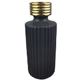 VASO DE CERAMICA PRETO E DOURADO