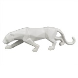 JAGUAR DECORATIVO GEOMETRICO BRANCO OPACO