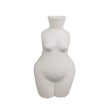 PECA DECORATIVA DE CERAMICA NO FORMATO DE CORPO BRANCO FOSCO