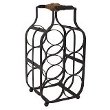 SUPORTE DE GARRAFAS DE METAL 21CM X 17CM X 40,5CM