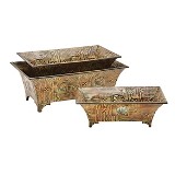 CJ DE CACHEPOTS DE FERRO 3 PCS