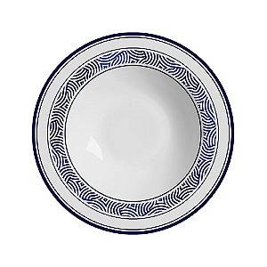 CJ PRATOS FUNDO ARCADIA BRANCO E AZUL 6PCS