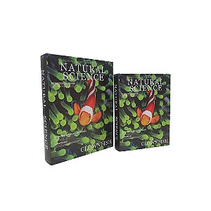 CJ DE LIVROS CAIXA NATURAL SCIENCE VERDE E PRETO 2PCS