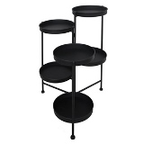 FLOREIRAS EM METAL PRETO