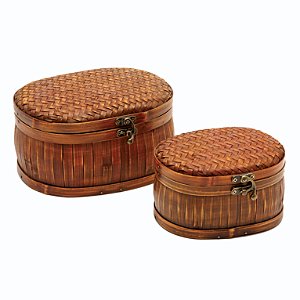 CJ DE BAUS DE BAMBU 2 PCS- OVAL