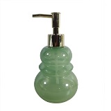 PORTA SABONETE LIQUIDO DE VIDRO VERDE