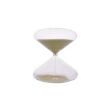 AMPULHETA TRANSPARENTE COM AREIA BEGE