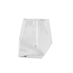 VASO DECORATIVO EM CRISTAL TRANSPARENTE