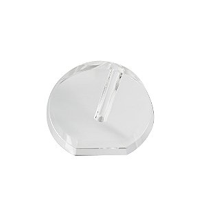VASO DECORATIVO EM CRISTAL TRANSPARENTE
