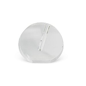 VASO DECORATIVO EM CRISTAL TRANSPARENTE