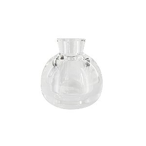 VASO DECORATIVO EM CRISTAL TRANSPARENTE
