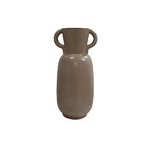 VASO DE FIBRA DE VIDRO BEGE