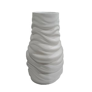 VASO DE FIBRA DE VIDRO BRANCO