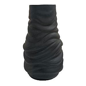 VASO DE FIBRA DE VIDRO PRETO