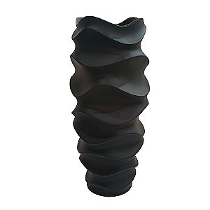 VASO DE FIBRA DE VIDRO PRETO