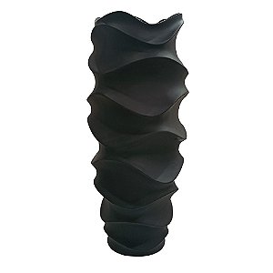 VASO DE FIBRA DE VIDRO PRETO