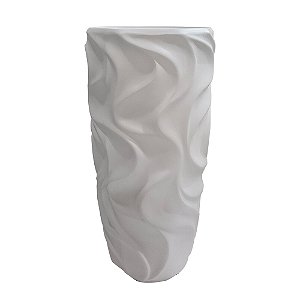 VASO DE FIBRA DE VIDRO BRANCO
