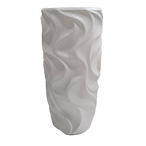 VASO DE FIBRA DE VIDRO BRANCO