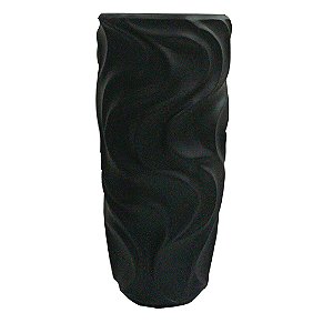 VASO DE FIBRA DE VIDRO PRETO