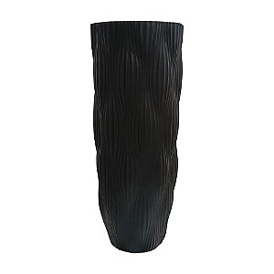 VASO DE FIBRA DE VIDRO PRETO