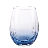 CONJ DE COPOS TRANSPARENTE E AZUL 6 PCS