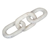 PECA DECORATIVA EM PEDRA - CORENTE - BRANCA - 33.02X10X2.5CM