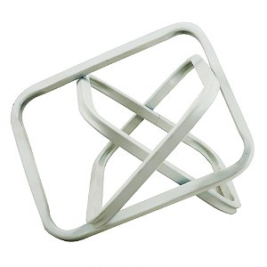 PECA DECORATIVA EM METAL BRANCA