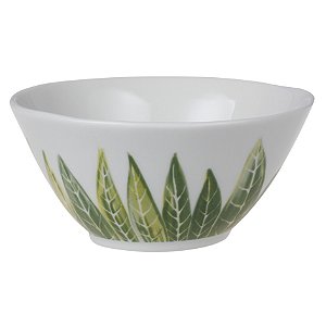 CJ DE BOWLS DE CERAMICA BRANCA COM ESTAMPA 4PCS