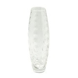 VASO DECORATIVO EM VIDRO TRANSPARENTE 5CM X 17CM