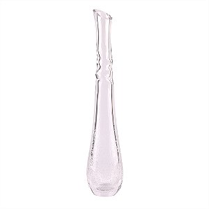VASO DECORATIVO EM VIDRO - TRANSPARENTE - 11X11X57CM