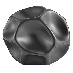 PECA DECORATIVA EM CERAMICA PRETA