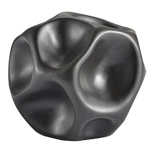 PECA DECORATIVA EM CERAMICA PRETA
